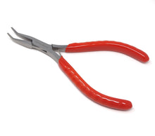 Load image into Gallery viewer, Jewelry Making Pliers Slim Bent Nose Professional Repair Stainless Steel Tool with Cushion Grip for Handmade DIY Craft