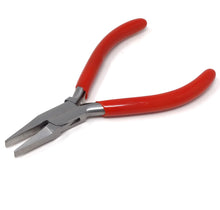 Load image into Gallery viewer, Jewelry Making Pliers Flat Nose Professional Repair Stainless Steel Tool with Cushion Grip for Handmade DIY Craft