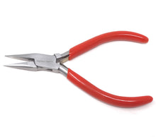 Load image into Gallery viewer, Chain Nose Jaw Pliers 5” W / V-Spring Smooth Jewelry Making Repair Tool with Vinyl Grip
