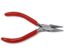 Load image into Gallery viewer, Chain Nose Jaw Pliers 5” W / V-Spring Smooth Jewelry Making Repair Tool with Vinyl Grip