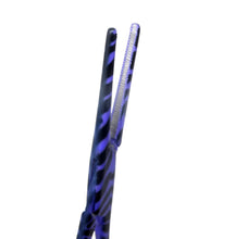 Load image into Gallery viewer, Purple Zebra Full Coated Mosquito Hemostat Forceps 5.5" Straight
