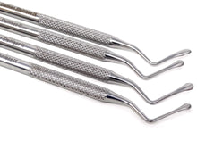 Load image into Gallery viewer, 4 Pcs Lucas Bone Surgical Curettes for Tooth Socket Cyst Removal Double Ended Stainless Steel Instruments