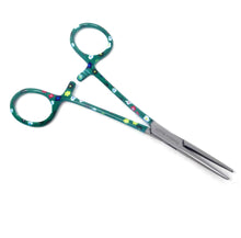 Load image into Gallery viewer, Hemostat Forceps 5.5" (14cm) Straight Serrated Jaws, Stainless Steel, Gardenia Handle