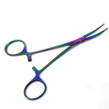Load image into Gallery viewer, Multi Color Kelly Hemostat Forceps 5.5&quot; Curved, Stainless Steel
