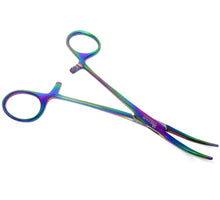Load image into Gallery viewer, Multi Color Kelly Hemostat Forceps 5.5" Curved, Stainless Steel