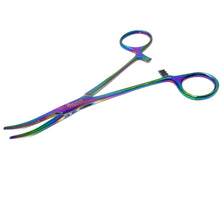 Load image into Gallery viewer, Multi Color Kelly Hemostat Forceps 5.5" Curved, Stainless Steel