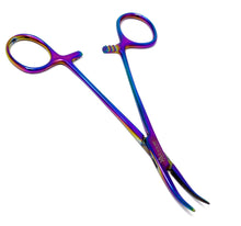 Load image into Gallery viewer, Multi Color Rainbow Mosquito Hemostat Forceps 5.5" (14cm) Curved