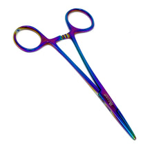 Load image into Gallery viewer, Multi Color Rainbow Mosquito Hemostat Forceps 5" (12.7cm) Straight
