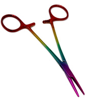 Load image into Gallery viewer, Hemostat Forceps 5.5" (14cm) Straight Serrated Jaws, Stainless Steel, LAVA Pattern