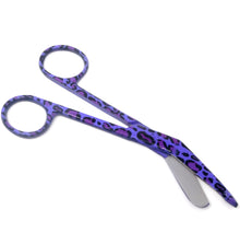 Load image into Gallery viewer, Stainless Steel 5.5&quot; Bandage Lister Scissors for Nurses &amp; Students Gift, Purple Panther
