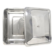 Load image into Gallery viewer, Stainless Steel Medical Sterilizer Box Instrument Organizer Storage Bin with Lid & Knob - 10L x 8W x 2H