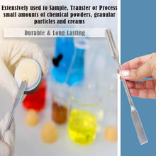 Load image into Gallery viewer, Micro Spatula 6" Double Ended Scoop Spoon Half Round & Flat End Lab Pharmacy Sampler Stainless Steel