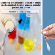 Load image into Gallery viewer, Stainless Steel Double Ended Micro Lab Spatula Sampler, Square & Flat Spoon End, 7" Length