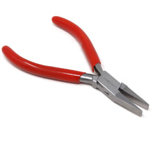 Load image into Gallery viewer, Jewelry Making Pliers Flat Nose Professional Repair Stainless Steel Tool with Cushion Grip for Handmade DIY Craft
