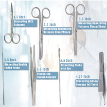 Load image into Gallery viewer, 53 Pcs Minor Surgery Kit for Biology Training Instructors & Student Interns With Carrying Case