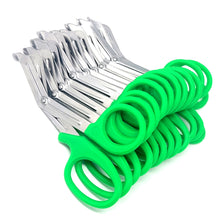 Load image into Gallery viewer, 12/Pack Green Handle Trauma Shears 7.25" Stainless Steel Scissors for Paramedics, EMT, Nurses, Firefighters + More