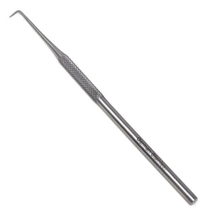 Professional Dental Probe #90, Right Angle, Stainless Steel, 5.5 inch