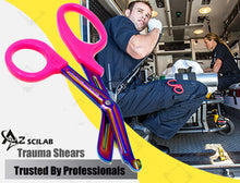 Load image into Gallery viewer, Set of 6 Pcs Trauma Paramedic ENT Shears With Multi Color Stainless Steel Blades