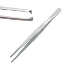 Load image into Gallery viewer, Dissecting Tissue 1x2 Rat Tooth Blunt Thumb Forceps Tweezers 6"