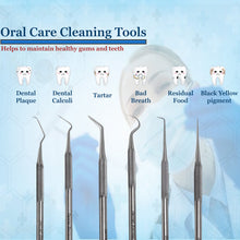 Load image into Gallery viewer, 6 Pcs Assorted Dental Floss Picks Tartar Removers Plaque Scaler for Personal Use Teeth Cleaning Oral Care Kit