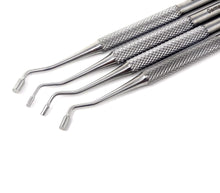 Load image into Gallery viewer, 4 Pcs Amalgam Pluggers Double Ended Dental Composite Filling Restorative Stainless Steel Instruments