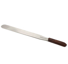 Load image into Gallery viewer, Stainless Steel Lab Spatula with Wooden Handle, 12" Blade, 1.75" Blade Width, 17.25" Total Length