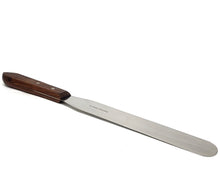 Load image into Gallery viewer, Stainless Steel Lab Spatula with Wooden Handle, 10" Blade, 1.5" Blade Width, 15.2" Total Length