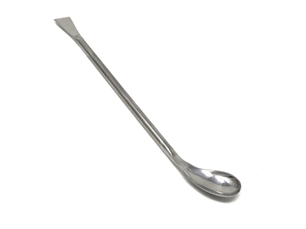 Stainless Steel Double Ended Square & Angled Left Spoon Sampler, Lab Spatula , 7