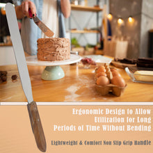 Load image into Gallery viewer, Stainless Steel Spatula Kitchen Utensil Chefs Knives Baking Tool - 10" Polished Blade, Wood Handle