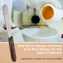 Load image into Gallery viewer, Stainless Steel Lab Spatula with Wooden Handle, 6" Blade, 1" Blade Width, 10.4" Total Length