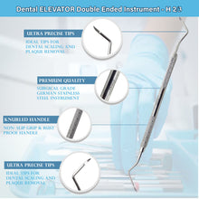 Load image into Gallery viewer, Double Ended H2/3 RIGHT LEFT Hygenist Tooth Care Stainless Steel Dental Tool