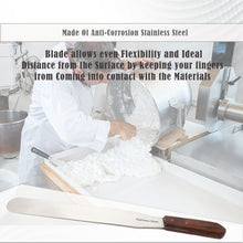 Load image into Gallery viewer, Stainless Steel Lab Spatula with Wooden Handle, 10" Blade, 1.5" Blade Width, 15.2" Total Length