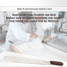 Load image into Gallery viewer, Stainless Steel Lab Spatula with Wooden Handle, 12" Blade, 1.75" Blade Width, 17.25" Total Length
