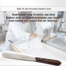Load image into Gallery viewer, Stainless Steel Lab Spatula with Wooden Handle, 5" Blade, 0.88" Blade Width, 9.08" Total Length