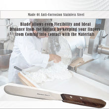 Load image into Gallery viewer, Stainless Steel Lab Spatula with Wooden Handle, 6" Blade, 1" Blade Width, 10.4" Total Length