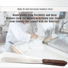 Load image into Gallery viewer, Stainless Steel Lab Spatula with Wooden Handle, 8" Blade, 1.25" Blade Width, 12.4" Total Length