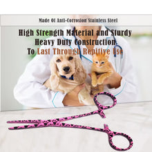 Load image into Gallery viewer, Dog Cat Ear Cleaning Forceps 5.5" STR Pet Hair Pulling Clamp Tweezers Grooming, PINK Paws