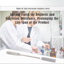 Load image into Gallery viewer, Micro Spatula 6" Double Ended Scoop Spoon Half Round & Flat End Lab Pharmacy Sampler Stainless Steel