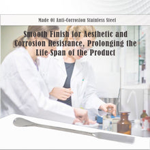 Load image into Gallery viewer, Stainless Steel Double Ended Micro Lab Spatula Sampler, Square & Flat Spoon End, 9" Length