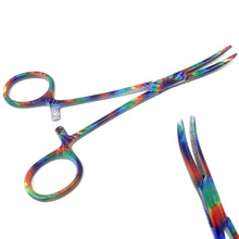 Load image into Gallery viewer, Pet Ear Hair Pulling Serrated Ratchet Forceps, Stainless Steel Grooming Tool, Tie & Die 5.5" CRV