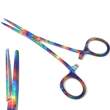 Load image into Gallery viewer, Pet Ear Hair Pulling Serrated Ratchet Forceps, Stainless Steel Grooming Tool, Tie & Die 5.5" STR