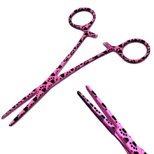 Load image into Gallery viewer, Dog Cat Ear Cleaning Forceps 5.5" STR Pet Hair Pulling Clamp Tweezers Grooming, PINK Paws