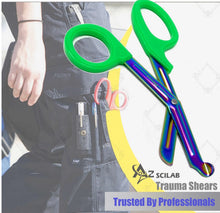 Load image into Gallery viewer, Set of 6 Pcs Trauma Paramedic ENT Shears With Multi Color Stainless Steel Blades
