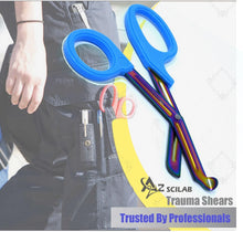 Load image into Gallery viewer, Set of 6 Pcs Trauma Paramedic ENT Shears With Multi Color Stainless Steel Blades