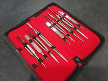 Load image into Gallery viewer, Micro Scissors Forceps Needle Holder Driver Instruments Set of 9 pcs