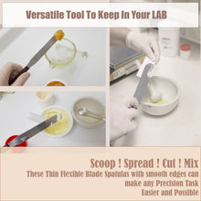 Load image into Gallery viewer, Stainless Steel Lab Spatula with Wooden Handle, 12" Blade, 1.75" Blade Width, 17.25" Total Length