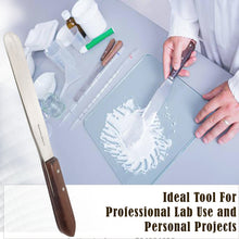 Load image into Gallery viewer, Stainless Steel Lab Spatula with Wooden Handle, 8" Blade, 1.25" Blade Width, 12.4" Total Length