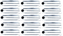 Load image into Gallery viewer, 15 Sets of 45 Dental Instruments - Stainless Steel College Cotton Pliers, Double Ended Explorer#5 and Mouth Mirror