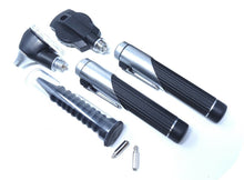 Load image into Gallery viewer, Fiber Optic Otoscope Ophthalmoscope Examination LED Diagnostic ENT Set Black