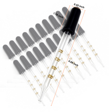 Load image into Gallery viewer, 1ml Graduated 24/pack Glass Dropper Pipette with Rubber Cap Medicine Essential Oils Eye